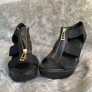 Charles by Charles David black wedge heels